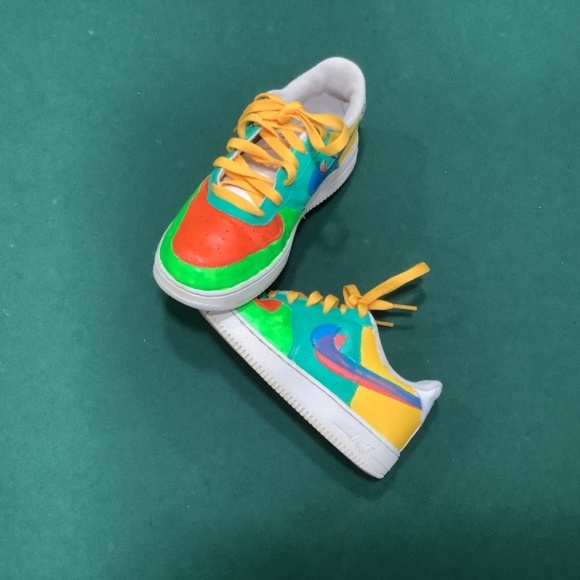 Custom tropical Air Force 1 3D swoosh - Picture 3 of 8